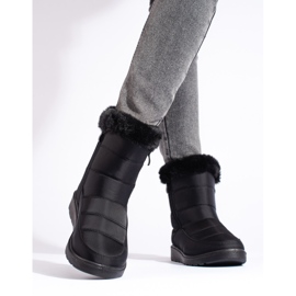 W. Potocki Black women's snow boots by Potocki 2