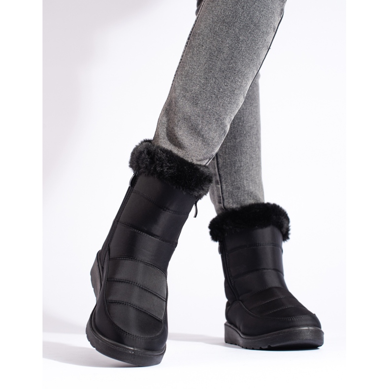 W. Potocki Black women's snow boots by Potocki 2