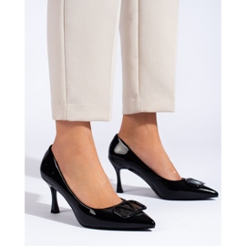 Vinceza women's pumps with black decoration 2