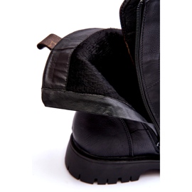 Eco-leather boots women's black workers 1