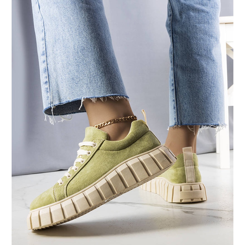 BM Green sneakers on the Pamela platform 1