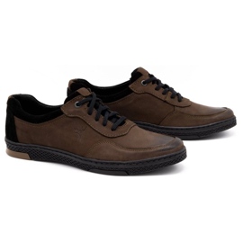 KOMODO Men's casual leather shoes 918K brown 2