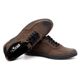 KOMODO Men's casual leather shoes 918K brown 4
