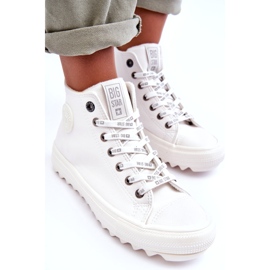 Women's Sneakers Big Star High Warm White GG274108 3
