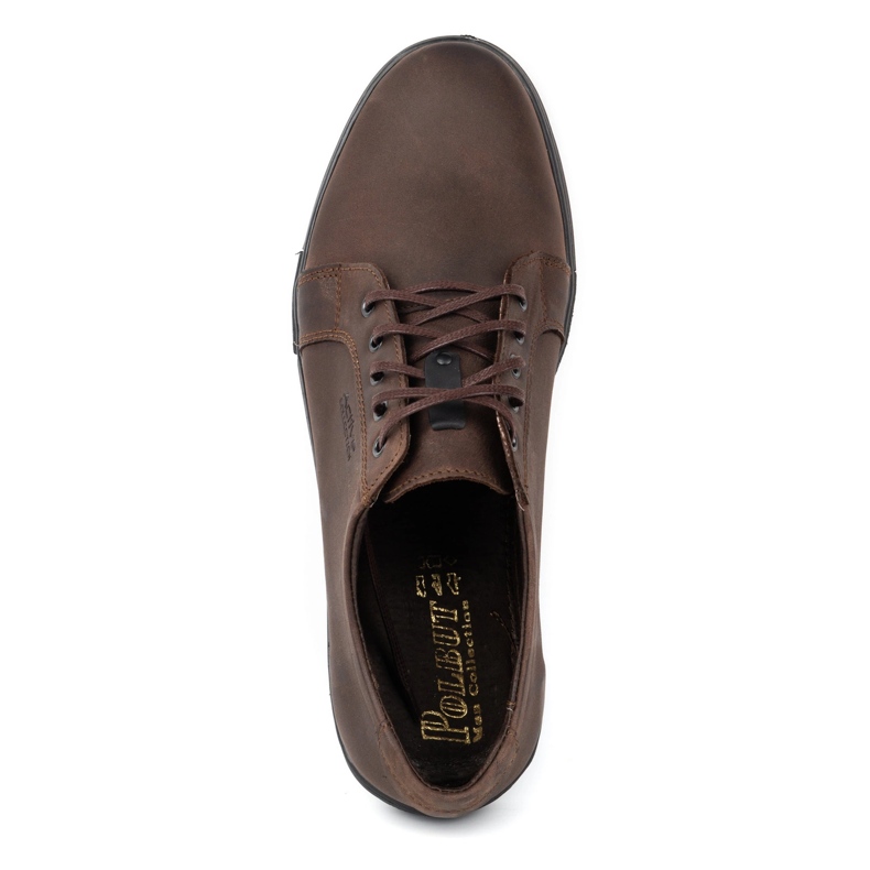 Polbut Leather men's shoes 320 dark brown 4