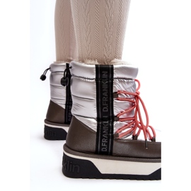 Women's snow boots on a thick vegan sole D.Franklin dfsh371006 silver 3 Women's snow boots on a thick vegan sole D.Franklin dfsh371006 silver 3