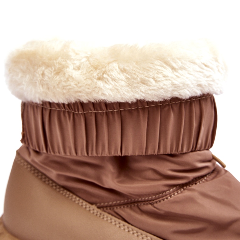 Seastar Beige women's snow boots with a thick sole 2 Seastar Beige women's snow boots with a thick sole 2