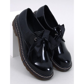 Bovver boots Lacquered moccasins Sherone Black 1