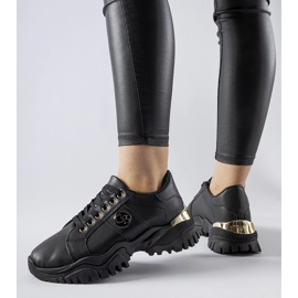 Black sneakers with a massive Arpaia sole 2