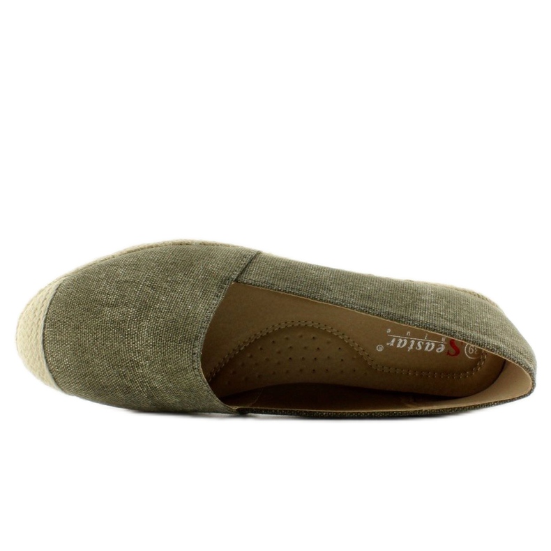 Espadrilles with linen toe caps JH23P Green 2