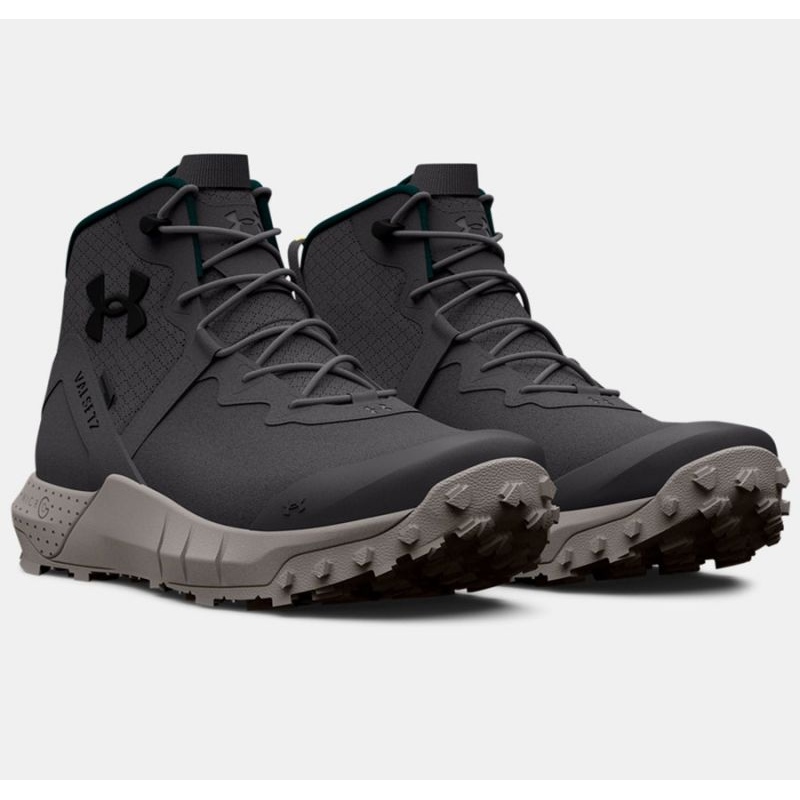 Under Armour Ua Micro G® Valsetz Trek Mid Leather Waterproof Tactical Boots  in Black for Men