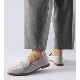 Gray Medford eco-suede moccasins grey 1
