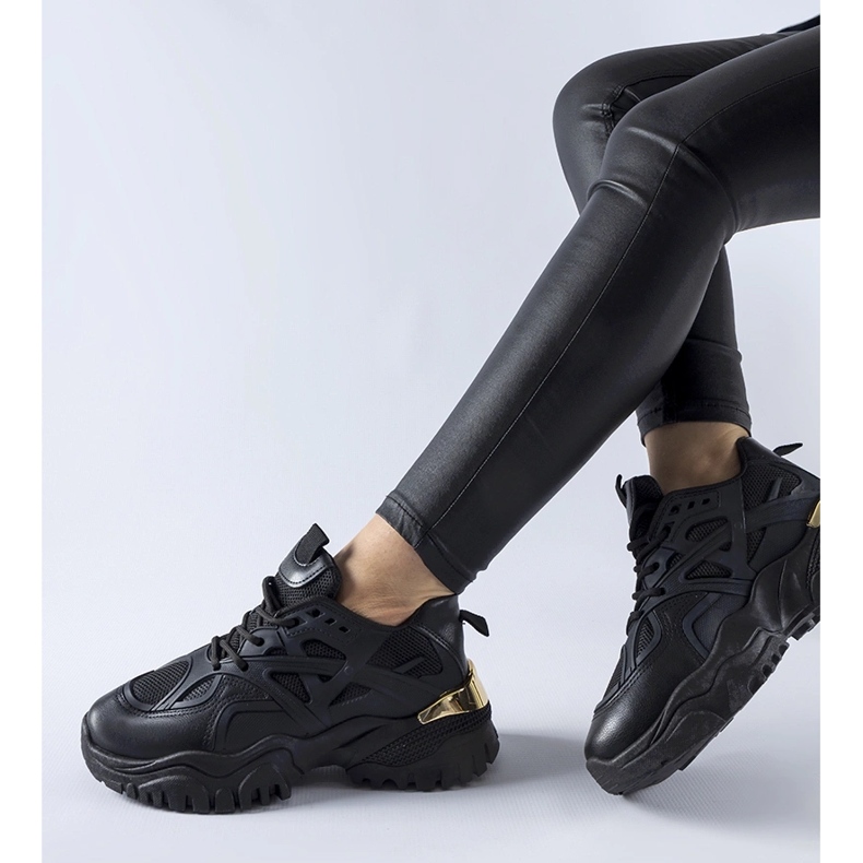 Cislago black sports sneakers 1