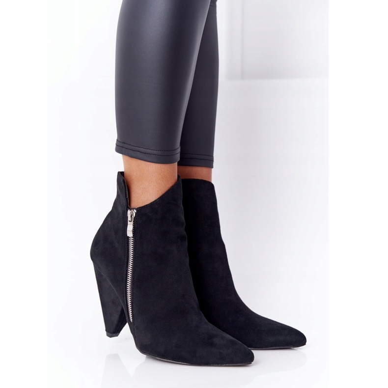 Asymmetrical Boots On High Heel Lu Boo Black 1
