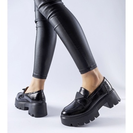 Black patent Eligio loafers 1