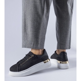 Black Scuderlando platform sneakers 1 Black Scuderlando platform sneakers 1