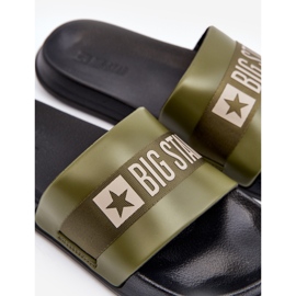 Men's Classic Flip-Flops Big Star LL174458 Khaki green 2 Men's Classic Flip-Flops Big Star LL174458 Khaki green 2