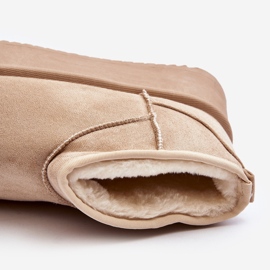 Beige Caliksa Women's Snow Boots With a Thick Sole 1