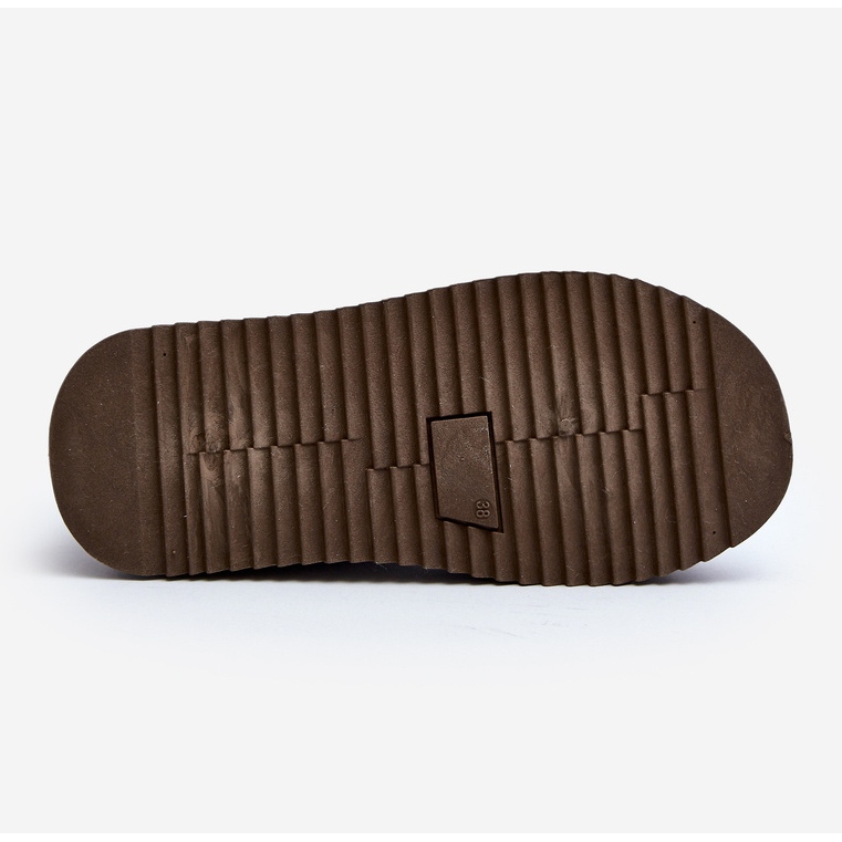 Women's Snow Boots With a Thick Sole Caliksa brown 1