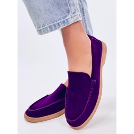 Soft women's moccasins by Justt Purple violet 2