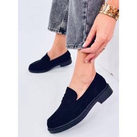 Antye Black women's suede moccasins 1