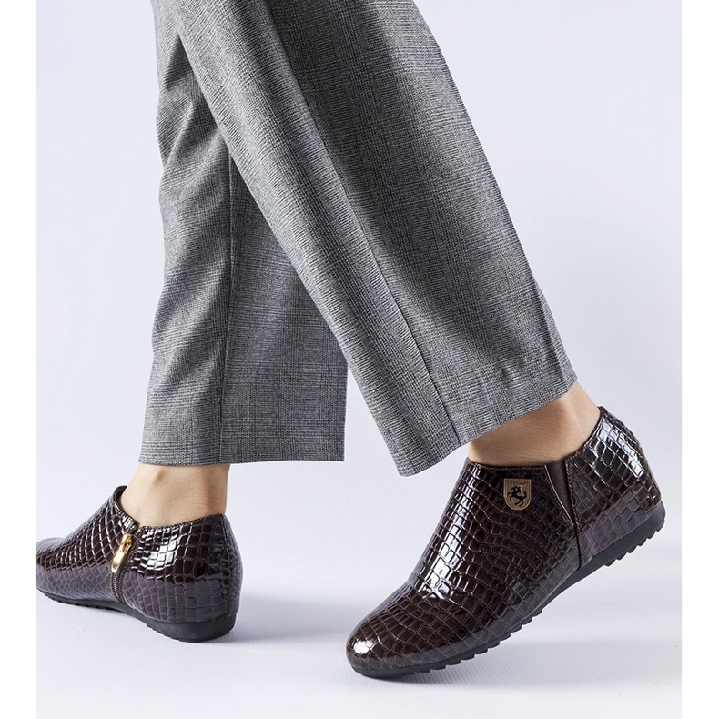 Brown patent shoes from Nelec 1