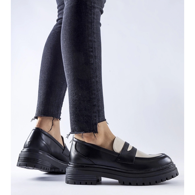 Black massive Miniato loafers 1