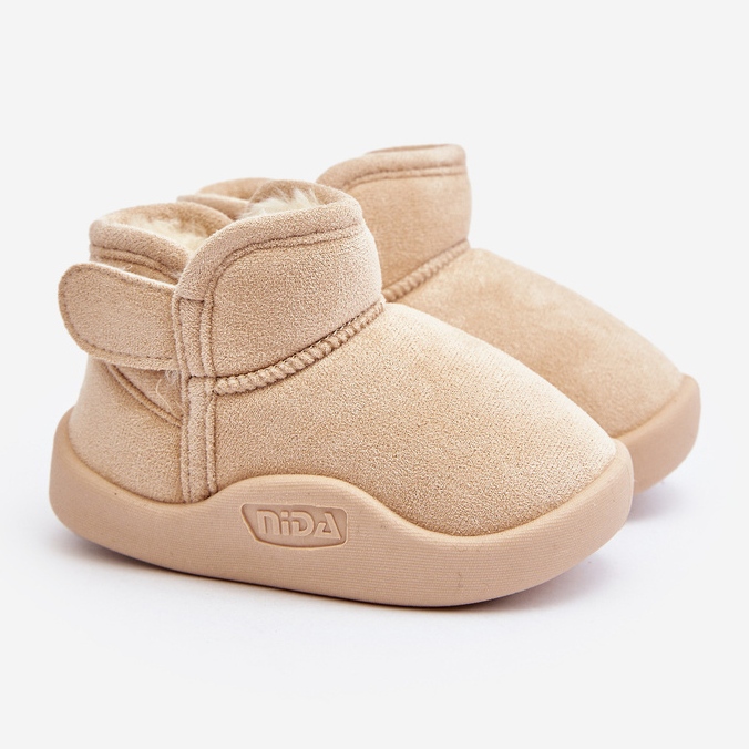 Beige Children's Snow Boots Lined with Fur, Benigna 1