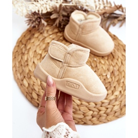 Beige Children's Snow Boots Lined with Fur, Benigna 2