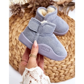 Blue Benigna Children's Snow Boots With Fur Insulation 2