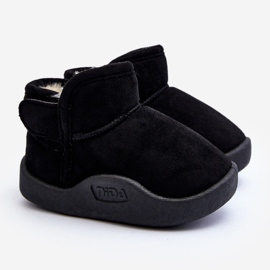 Black Benigna Children's Snow Boots With Fur Lining 1