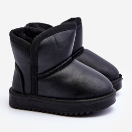 Children's Eco Leather Snow Boots Black Husalta 1 Children's Eco Leather Snow Boots Black Husalta 1
