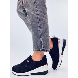 Hense Black wedge shoes 1
