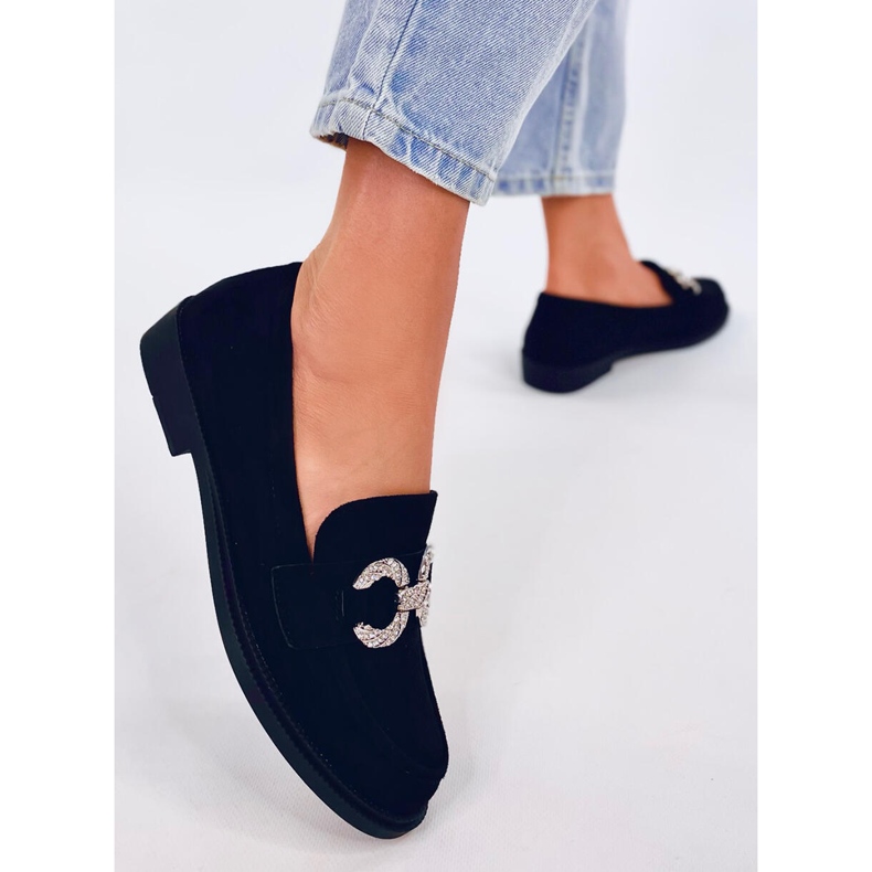 Classic Daimer Black suede moccasins 1