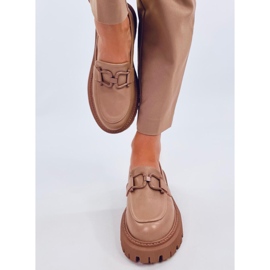 Elken Khaki platform loafers beige 2