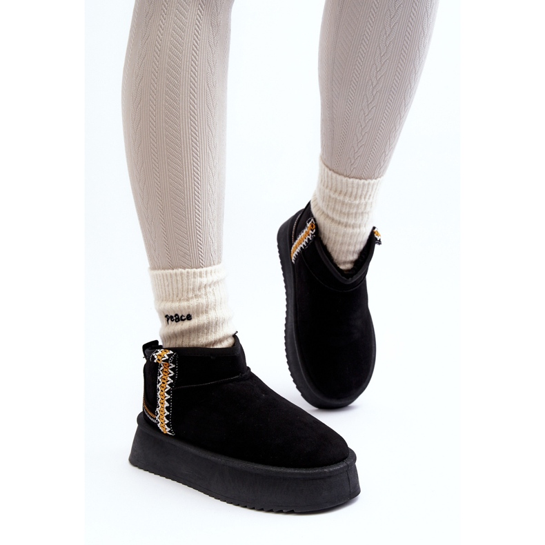 Platform Snow Boots With Black Udra Pattern 2
