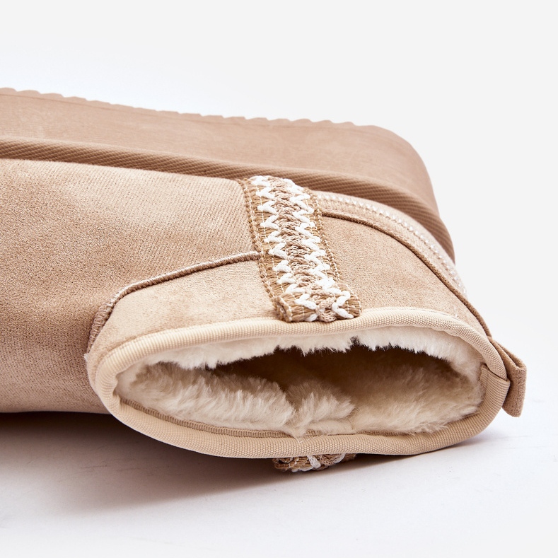 Platform Snow Boots With Beige Udra Pattern 1