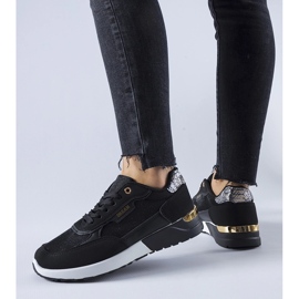 Roganzuolo black glitter sneakers 2