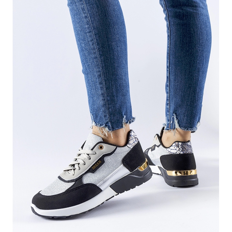 Black and silver glitter sneakers from Roganzuolo 1 Black and silver glitter sneakers from Roganzuolo 1