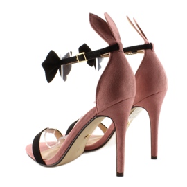 Sandals on a pin with ears ZJ-15P Pink 2