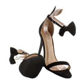 Sandals on a pin with ears ZJ-15P Black 2