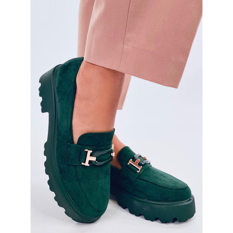 Ralfes Green women's suede moccasins 1