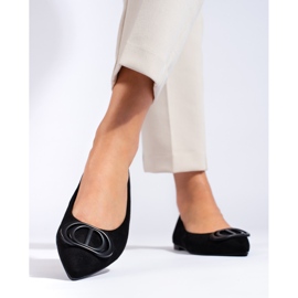 Seastar Suede ballerinas with embellishment black 2