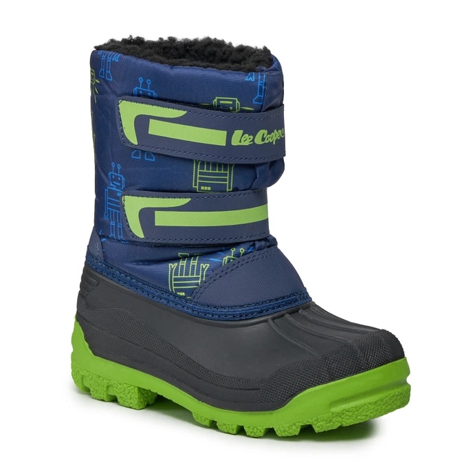 Black Lee Cooper LCJ-23-44-2006K NAVY/FUCHSIA snow boots 1