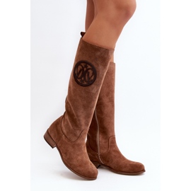 Zazoo 3367 Women's Suede Over-the-Knee Boots, Brown 1 Zazoo 3367 Women's Suede Over-the-Knee Boots, Brown 1