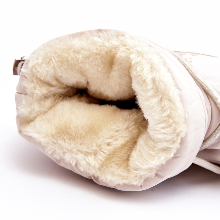 Seastar Women's Platform Snow Boots With Lacing, Beige 4