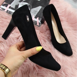 Sergio Leone W SK39T black suede pumps 1