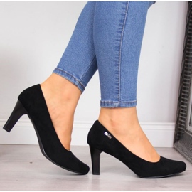 Sergio Leone W SK39T black suede pumps 2