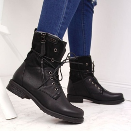 Jezzi W JEZ254A lace-up and zipper bag, black 2