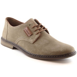 Rieker M RKR576A leather shoes, light brown 2